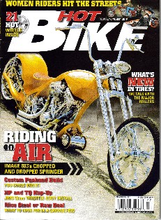 Hot Bike magazine coverage of the "Hippy Gypsy".