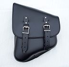 Genuine leather Stash Bag solo saddlebags for Harley softails and rigid hardtails.