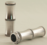 For the ultimate in style and comfort, DeVille offers these aluminum HourGlass hand grips for your custom Harley.