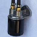 Remote oil filter relocation kit with top ports.