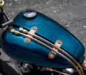 DeVille Cycles split gas and oil tanks set.